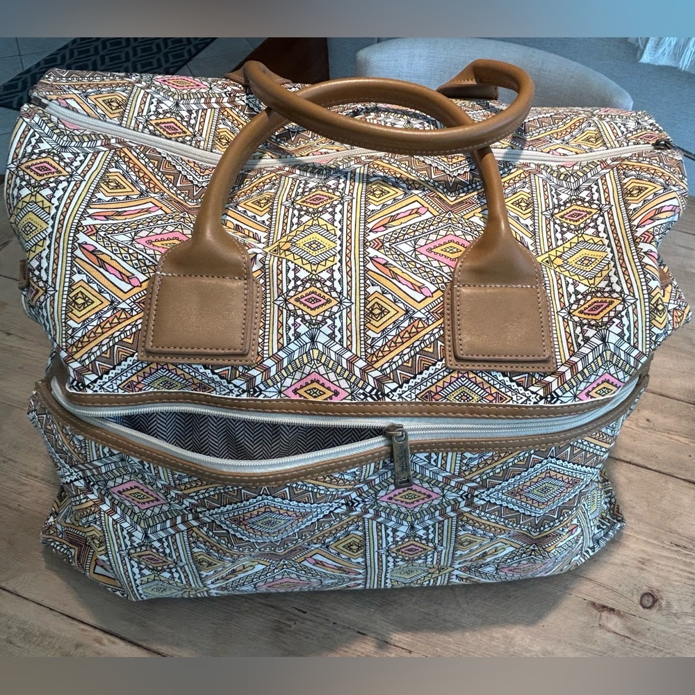 Nicole Miller Weekender Tote, canvas print bag